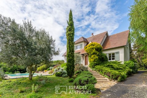 Élégante maison dans un cadre bucolique avec piscine