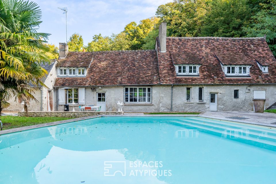 Longère de charme avec piscine