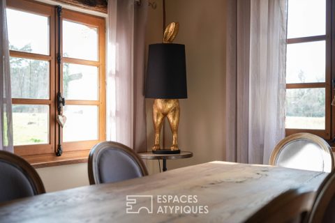 Maison solognote de plain-pied en coeur de forêt, proche Chambord