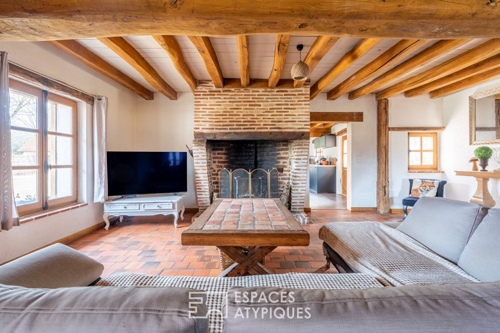 Maison solognote de plain-pied en coeur de forêt, proche Chambord