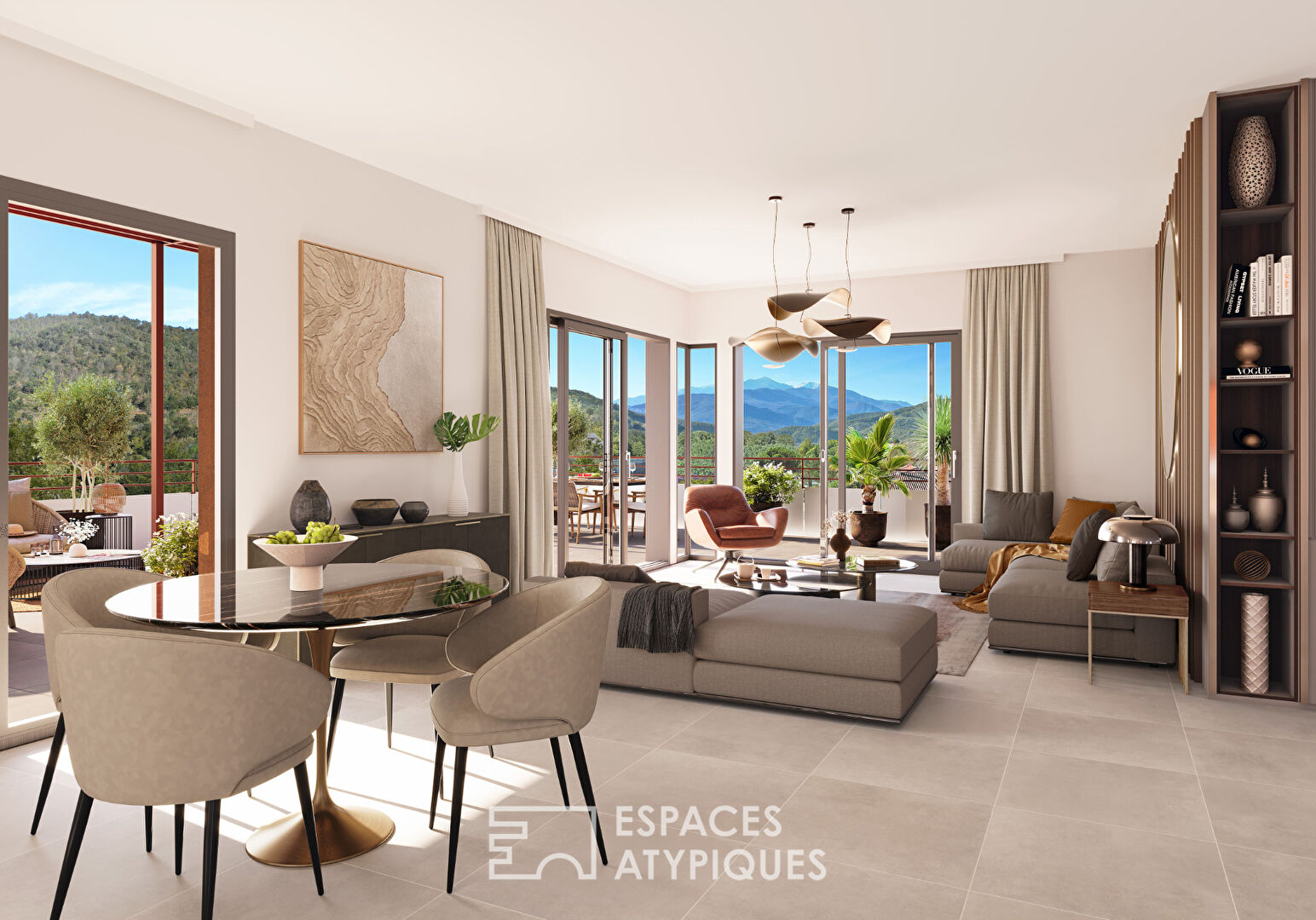 APPARTEMENT 4 PIECES À CÉRET, DANS UN ÉCRIN DE VERDURE MÉDITERRANÉEN