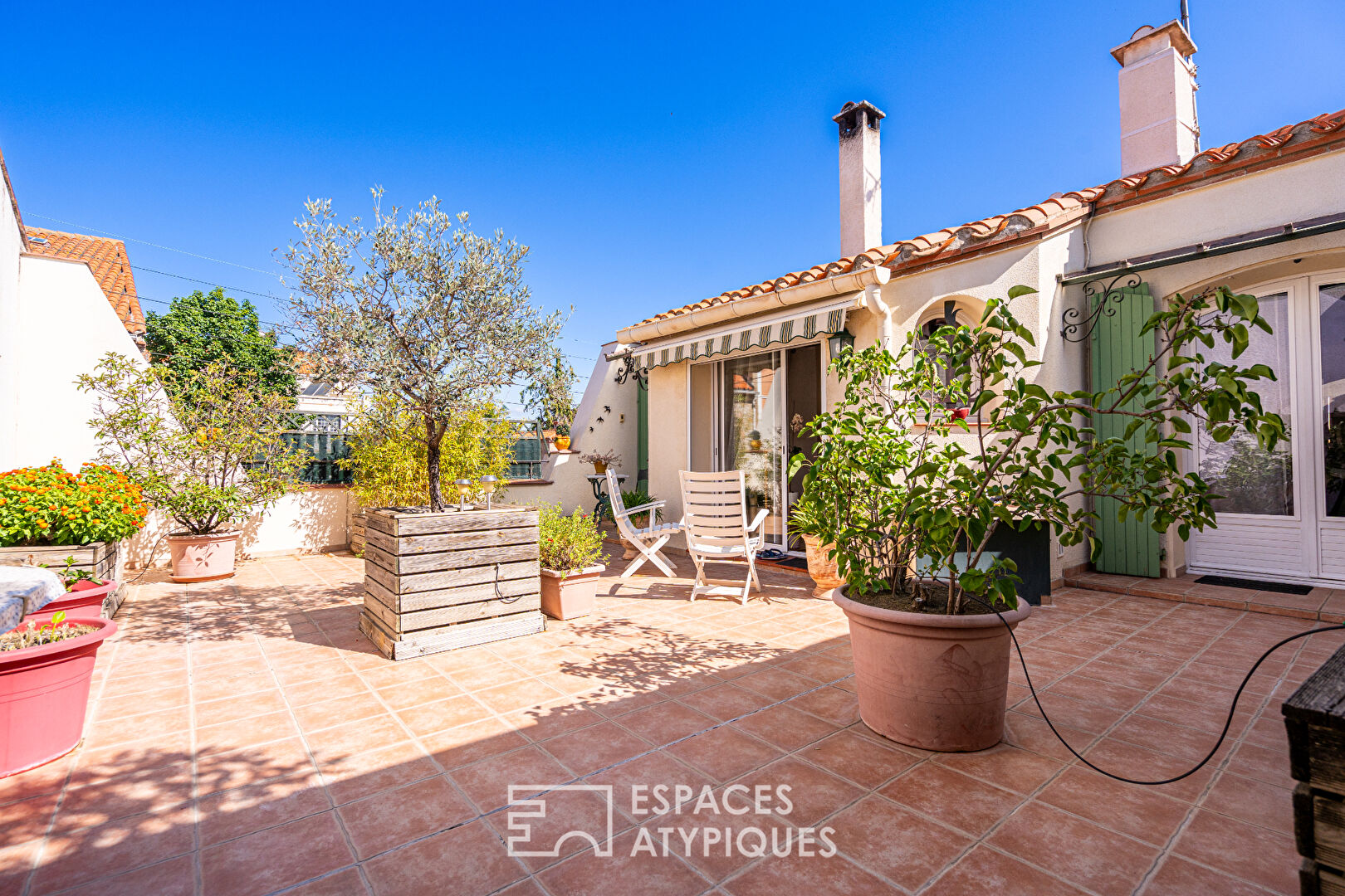 Grange rénovée en jolie maison aux coeur de Rivesaltes