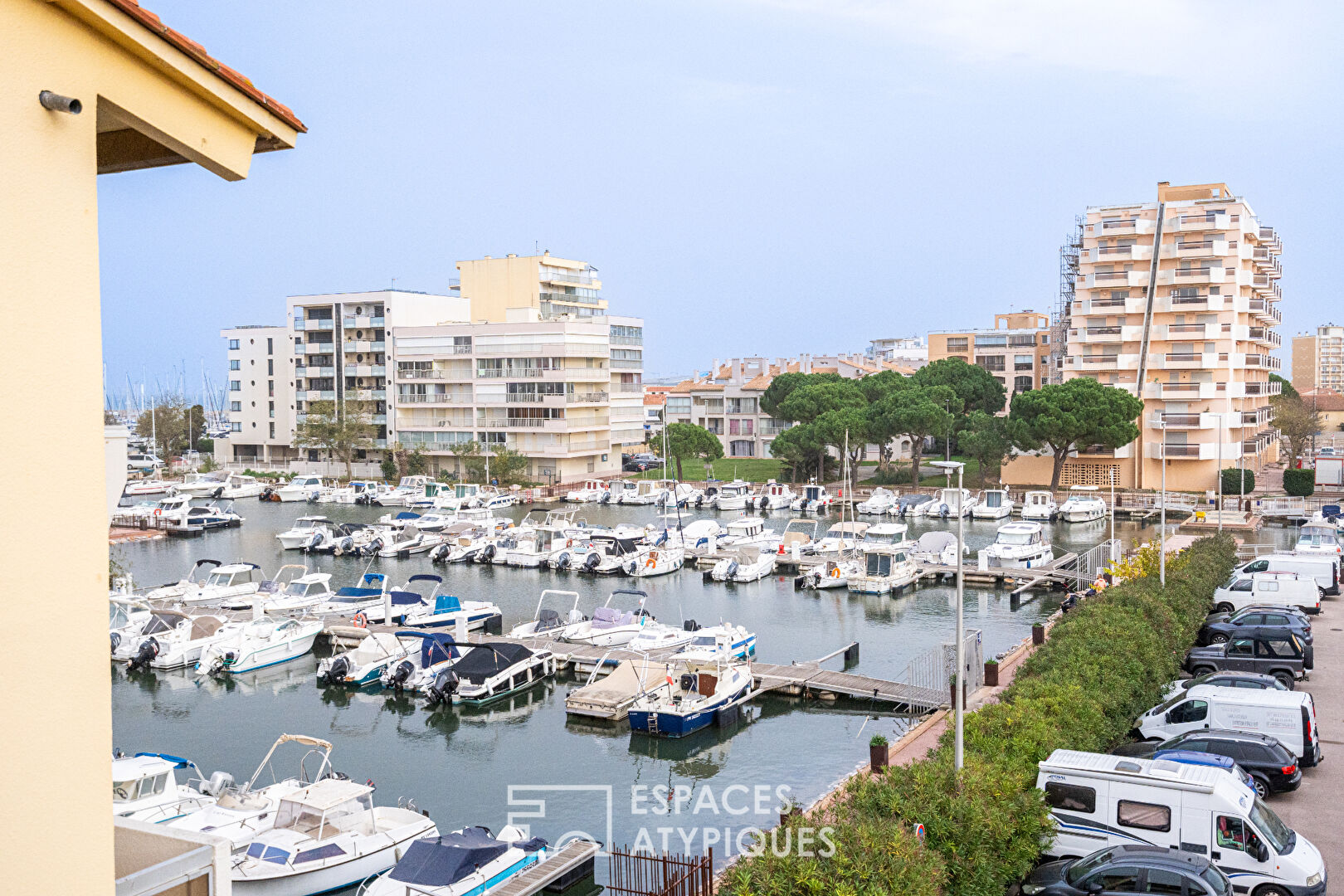 Appartement en dernier étage avec vue sur la Marina à Canet-Plage
