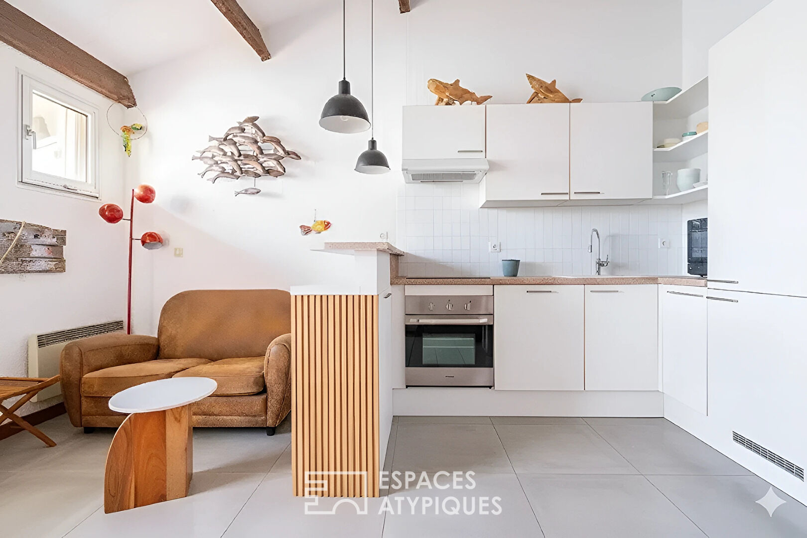 Appartement en dernier étage avec vue sur la Marina à Canet-Plage