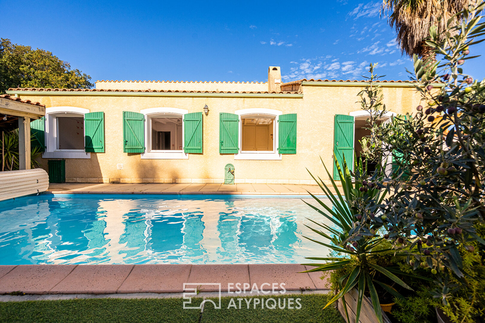Charmante villa de plain-pied avec piscine