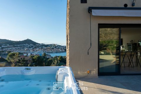 Villa contemporaine à Port-Vendres avec vue panoramique mer et montagnes