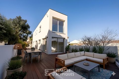 Maison style tiny house avec vue