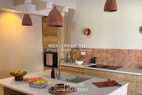 Maison d&rsquo;inspiration minorquine avec jardin paysagé