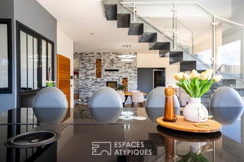 Superbe villa contemporaine avec vue imprenable sur les massifs