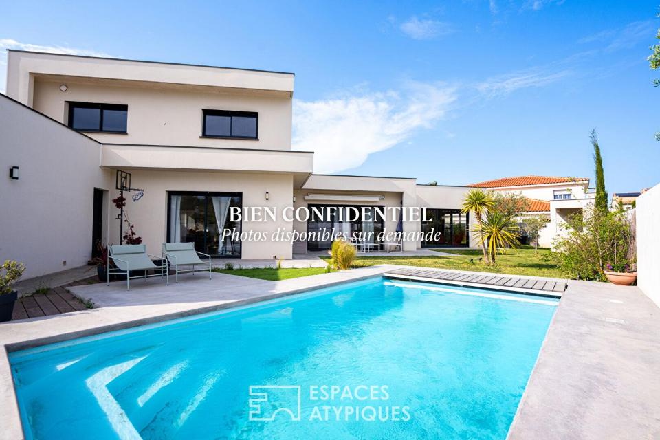 Maison contemporaine secteur Mas Vermeil / Cabestany en autoconsommation électrique
