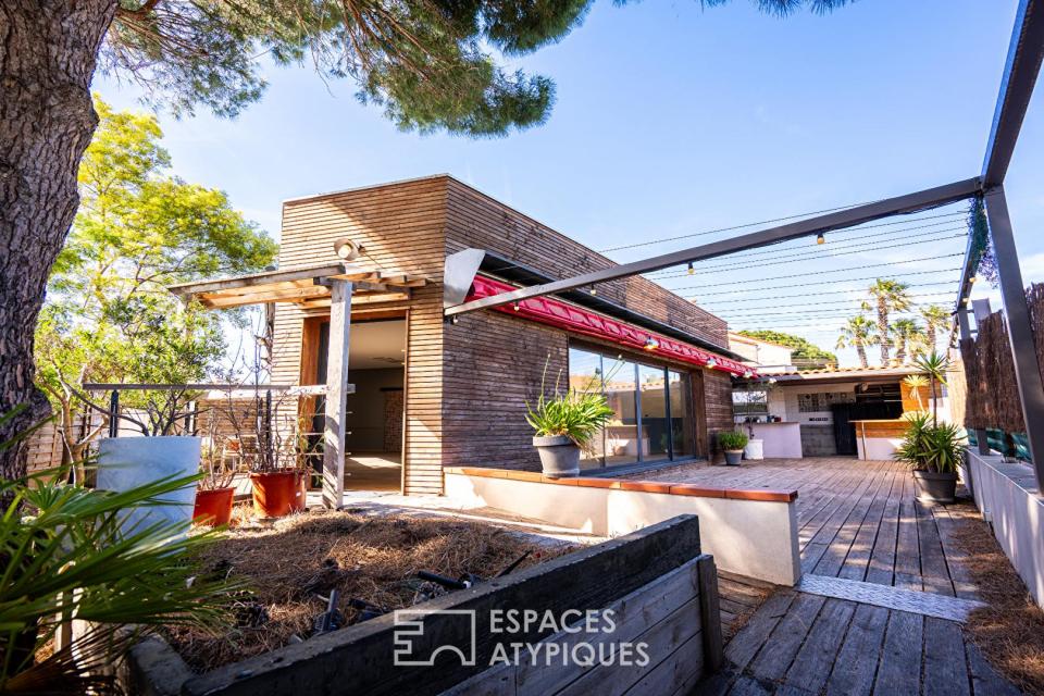 Ancien restaurant modulable en maison contemporaine ou espace professionnel