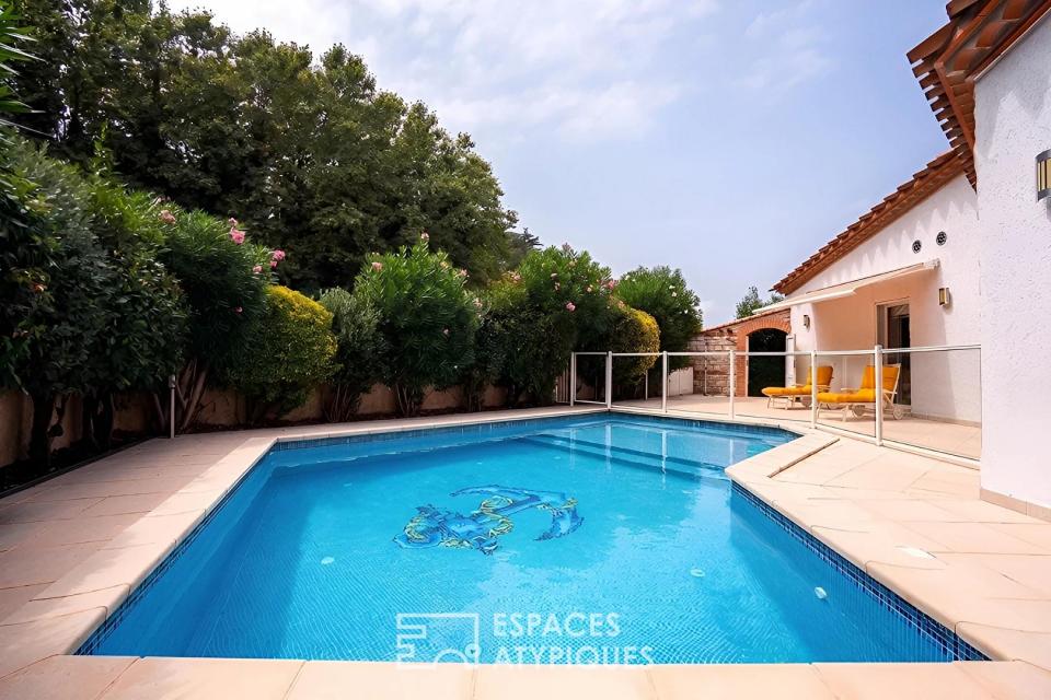 Maison de caractère avec piscine et jardin paysager à Saint-Cyprien