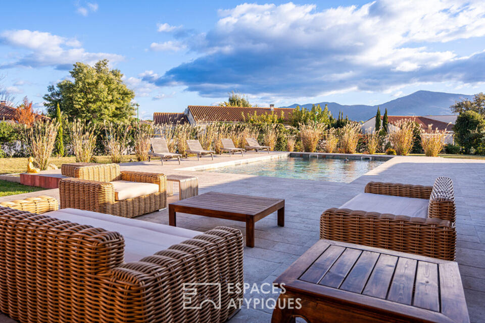 Propriété de style mas avec piscine et vue sur les Albères