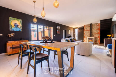 Propriété de style mas avec piscine et vue sur les Albères