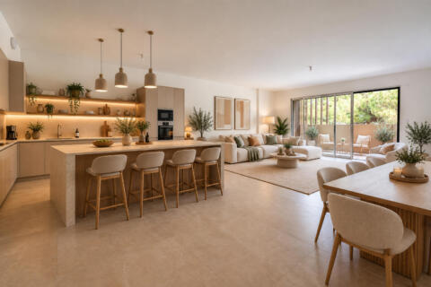 Appartement contemporain en première ligne face à la Méditerranée