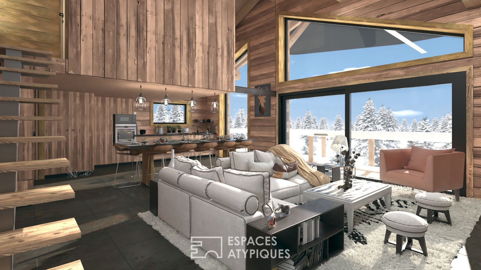 Chalet haut de gamme au pied des pistes