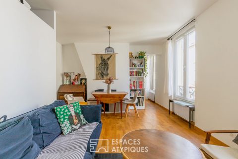Duplex baigné de lumière à deux pas du marché d’Aligre