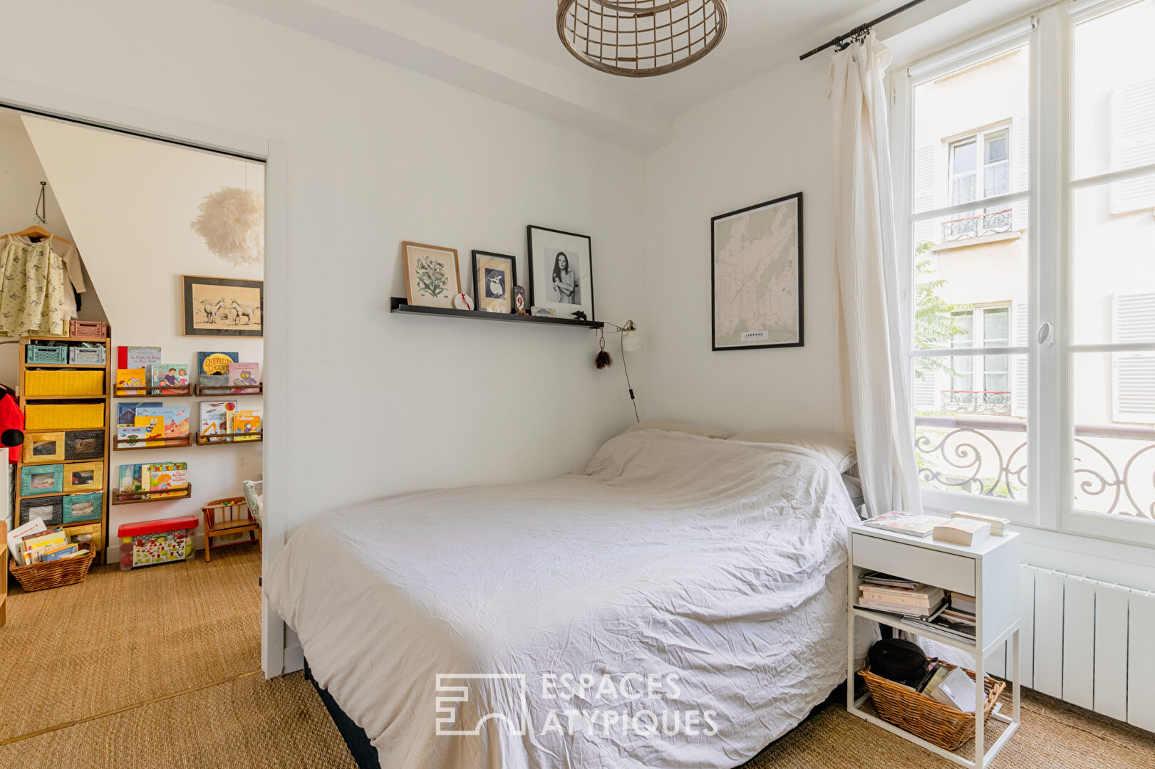 Duplex baigné de lumière à deux pas du marché d’Aligre