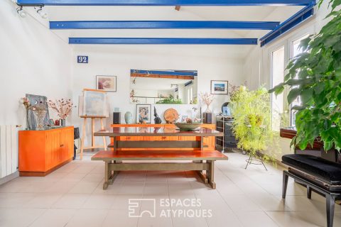 Duplex traversant au dernier étage