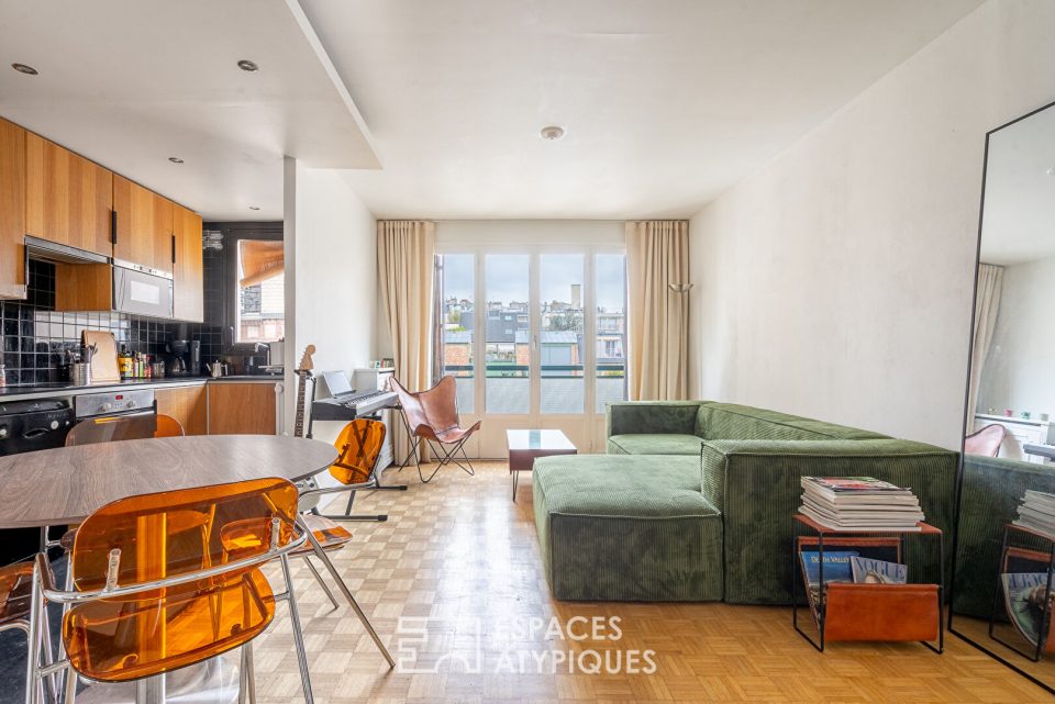 Appartement d'architecte avec balcons