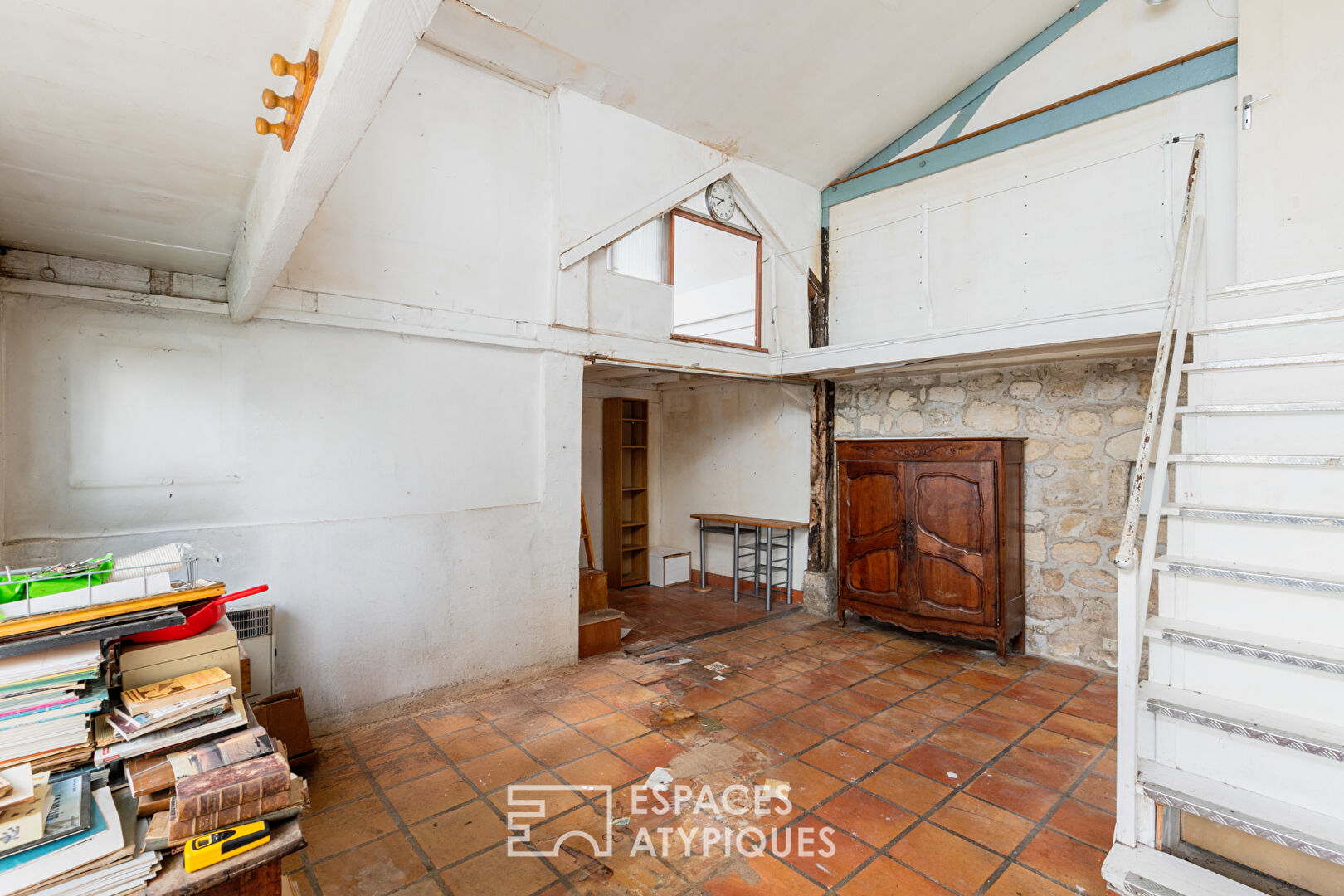 Ancien atelier avec jardin d’hiver au Square Gardette