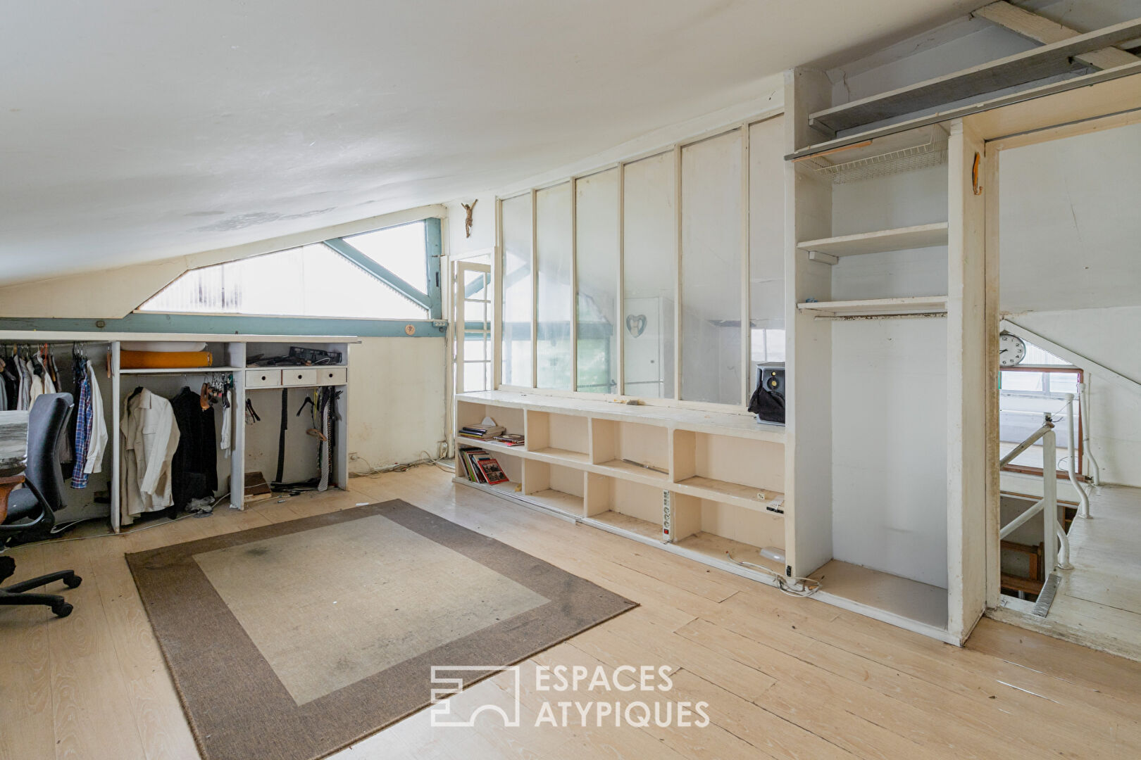 Ancien atelier avec jardin d’hiver au Square Gardette