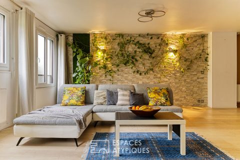 Duplex en rez-de-jardin avec terrasse