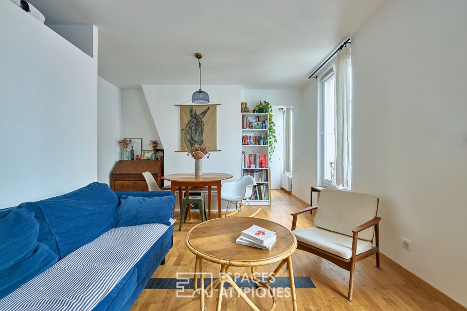 Duplex baigné de lumière à deux pas du marché d'Aligre