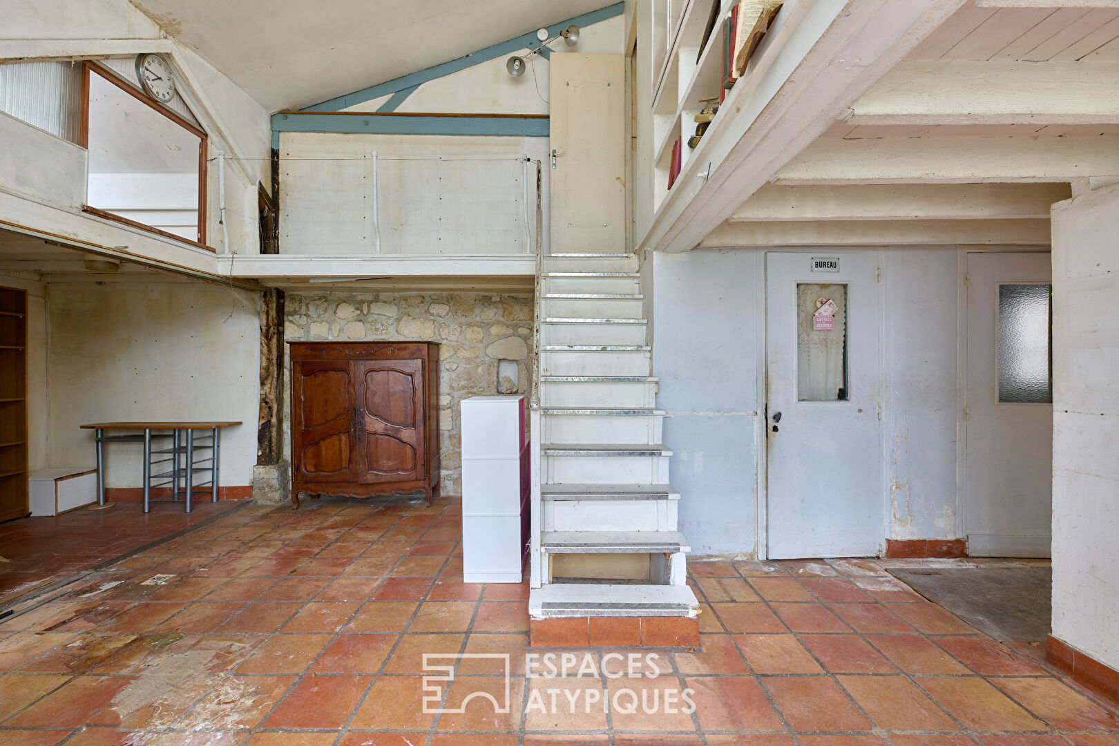 Ancien atelier avec jardin d&rsquo;hiver au Square Gardette