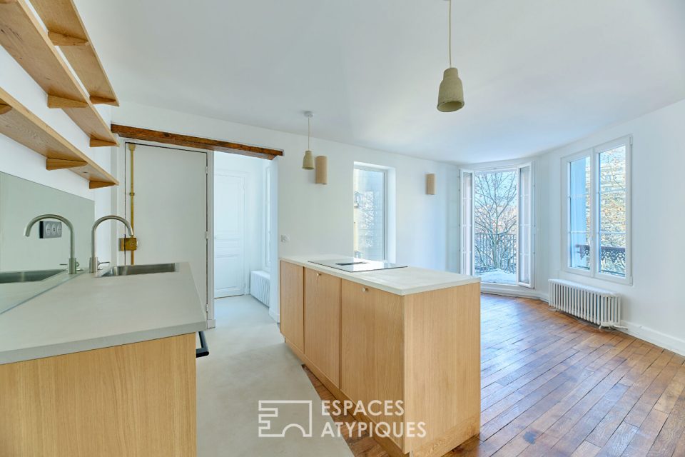 Appartement refait par architecte avec balcon