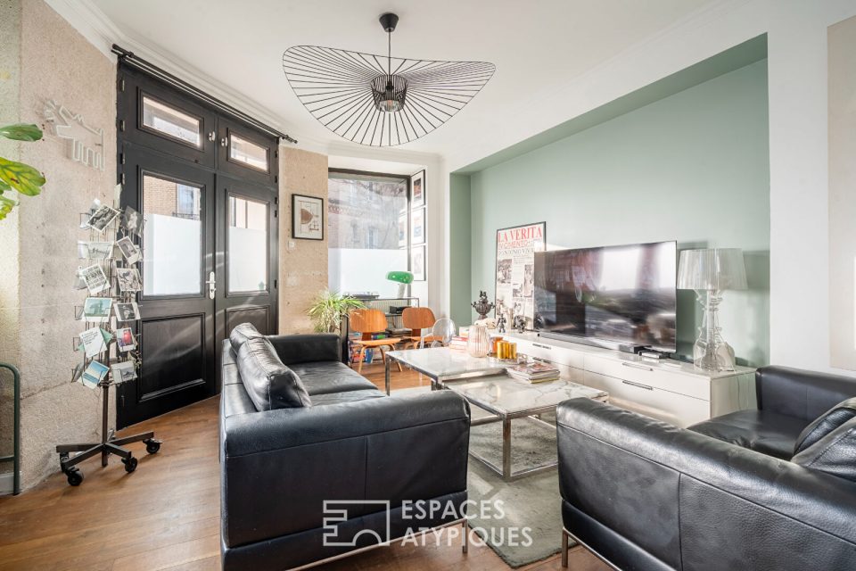 Duplex dans une ancienne boutique au calme d'une impasse