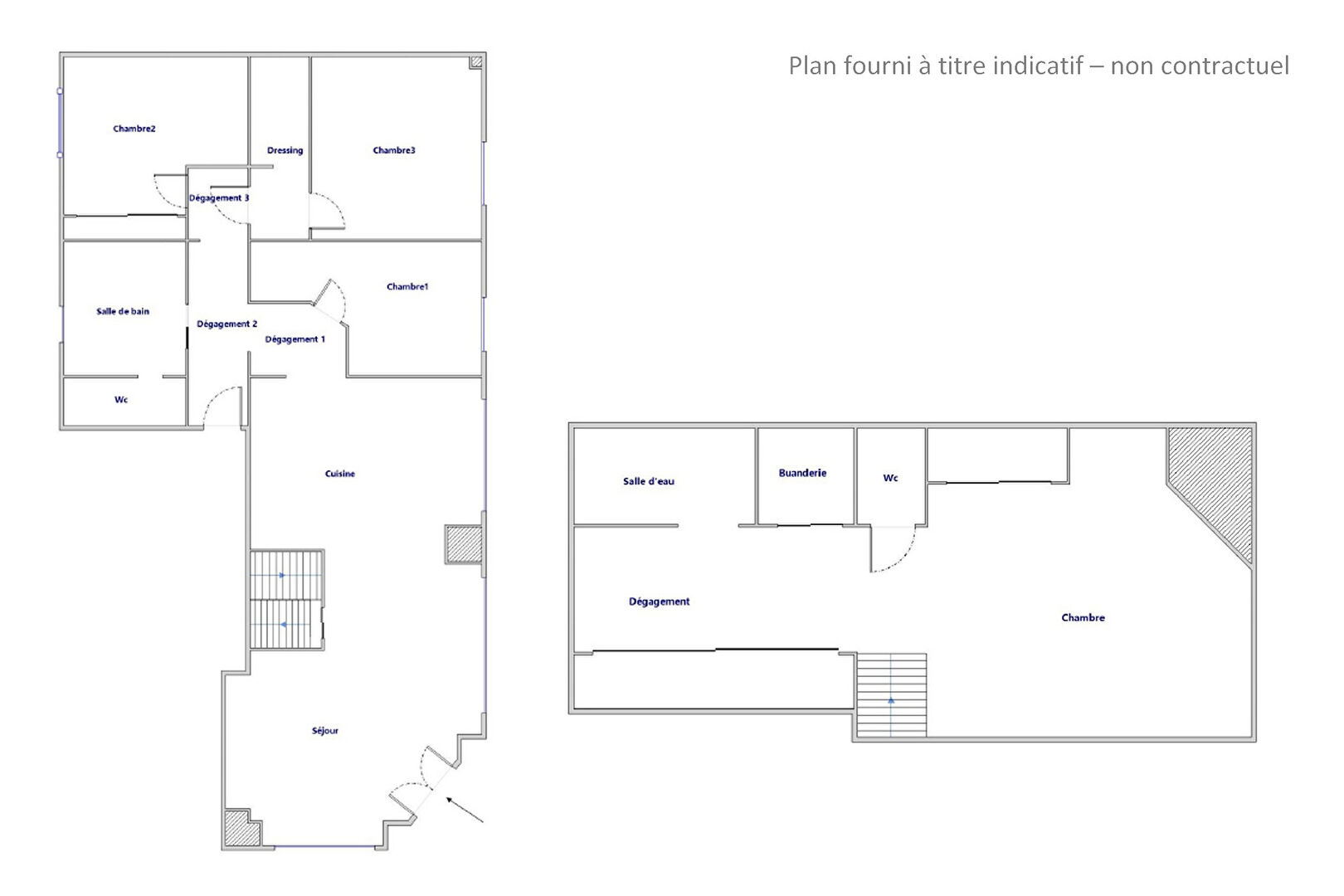 Duplex dans une ancienne boutique au calme d&rsquo;une impasse