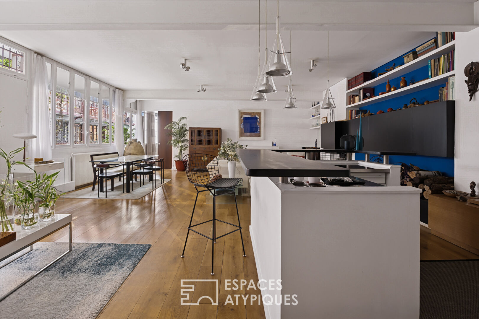 Ancien atelier au coeur d&rsquo;une cour Eiffel