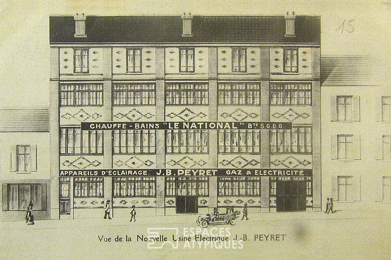 Ancien atelier dans une ancienne usine en briques