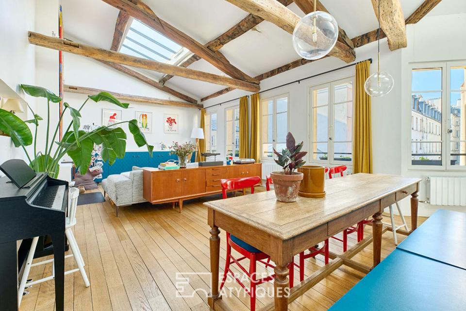 Appartement de charme en dernier étage