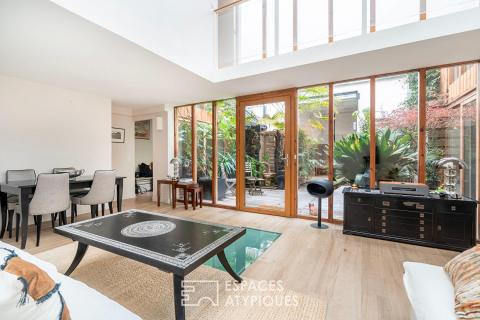 Architect-designed loft and independent duplex within a former cabinetmaking workshop