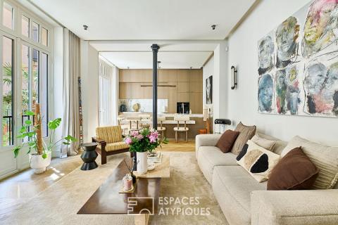 Reimagined studio with a terrace in Goncourt