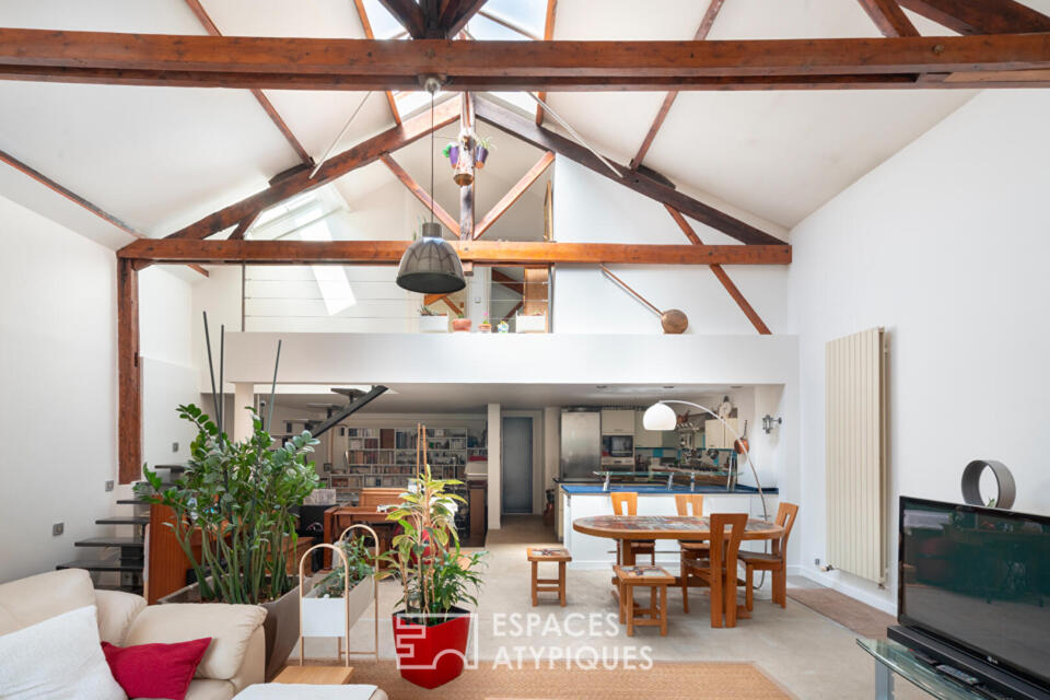 Maison-loft au calme d'une impasse