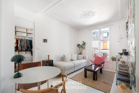 Appartement rénové par architecte lumineux et au calme au square Gardette