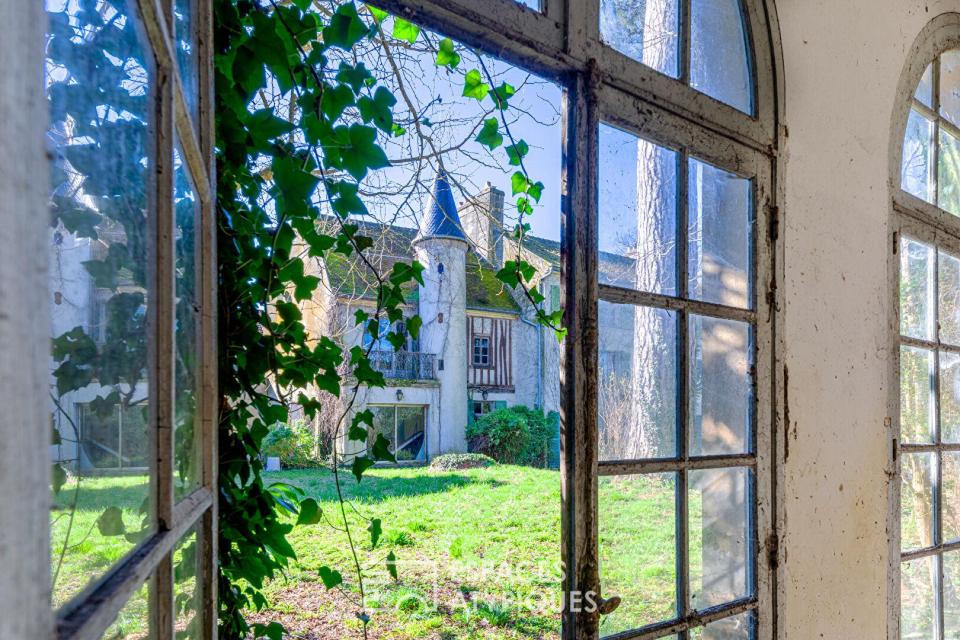 La belle endormie de Luzarches : propriété unique du XIX -ème, à réinventer au coeur de ville