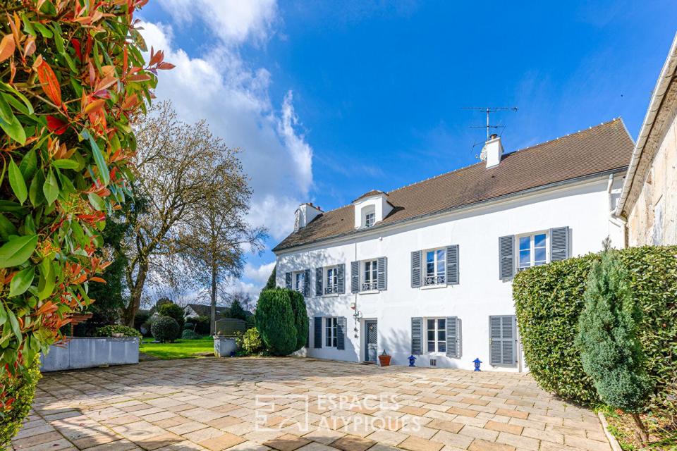 La maison de maître avec piscine, aux accents de campagne chic.