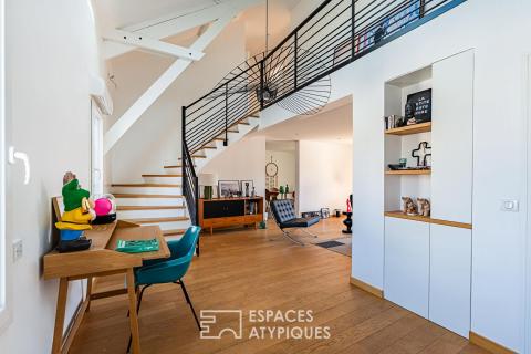 Entre ville et ciel !  L&rsquo;horizon privé d&rsquo;un duplex en dernier étage et sa terrasse monumentale à Enghien-les-Bains