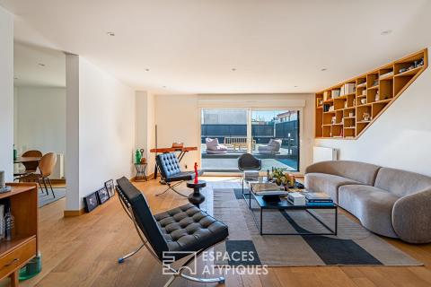 Entre ville et ciel ! L’horizon privé d’un duplex en dernier étage et sa terrasse monumentale à Enghien-les-Bains