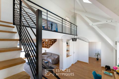 Entre ville et ciel !  L&rsquo;horizon privé d&rsquo;un duplex en dernier étage et sa terrasse monumentale à Enghien-les-Bains