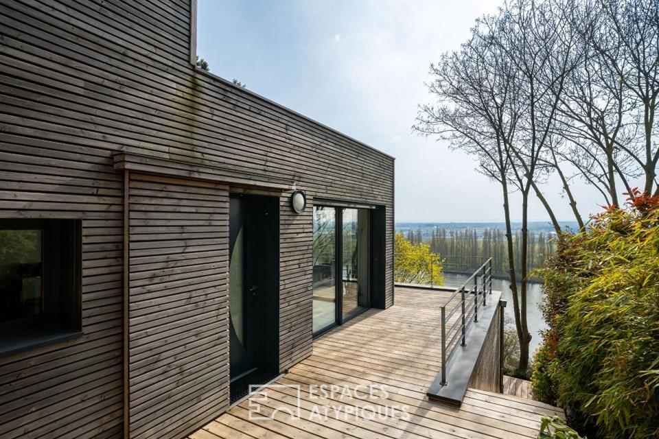 Panorama d'exception : Maison d'architecte haute performance à Herblay-sur-Seine