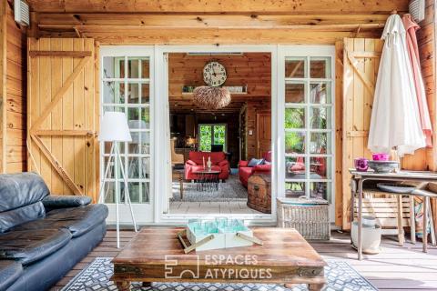 L&rsquo;exception à Pontoise : Maison esprit chalet, le confort absolu.