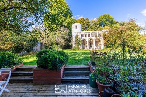 Alliance du XVIIIe avec jardin et studio indépendant au coeur de Deuil-la-Barre