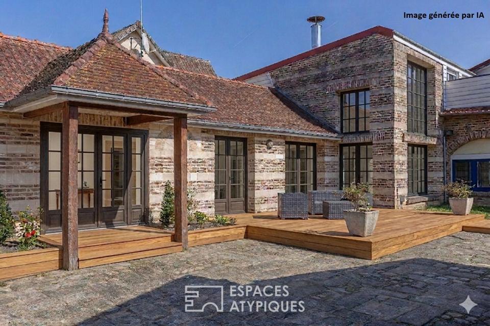 Maison d'architecte avec piscine intérieure et fort potentiel à Amiens Sud