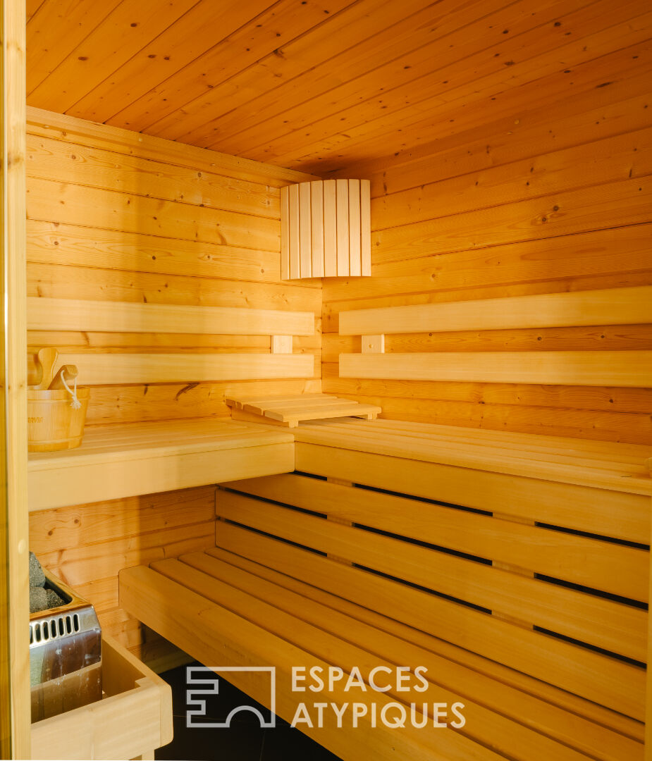 Maison contemporaine avec spa, jardin, cinéma, à Saint-Fuscien