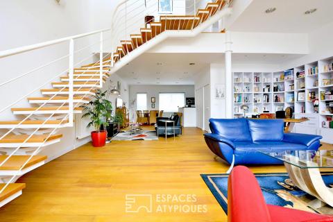 Loft d&rsquo;architecte en triplex au coeur d&rsquo;une ancienne filature